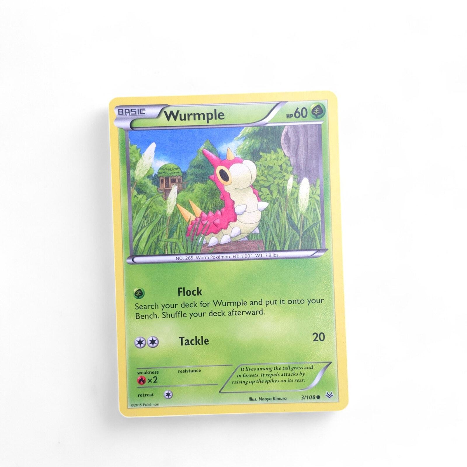 Wurmple 3/108 Pokemon XY - Roaring Skies NM
