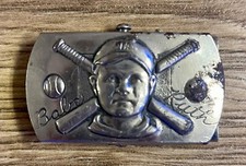 1940’s BABE RUTH HARRIS BELTS BELT BUCKLE VINTAGE VERY RARE NEW YORK YANKEES 