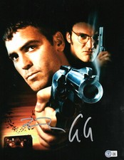 GEORGE CLOONEY QUENTIN TARANTINO SIGNED FROM DUSK TILL DAWN 11X14 PHOTO BECKETT