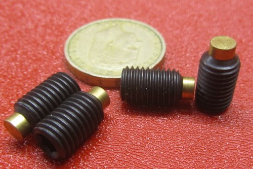 Kmac Alloy Steel Set Screws, Brass Tip, 5/16-24 x 1/2" Thread Length, 20 Pcs - Picture 6 of 16