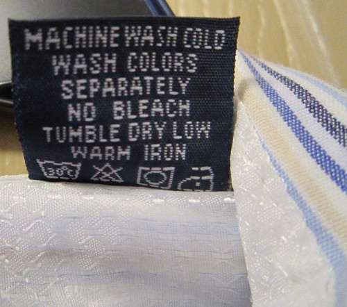 SZ XXL ENGLISH LAUNDRY MENS COTTON STRIPED DRESS SHIRT, L/S, WICKS, LOGOS, EUC - Picture 7 of 11