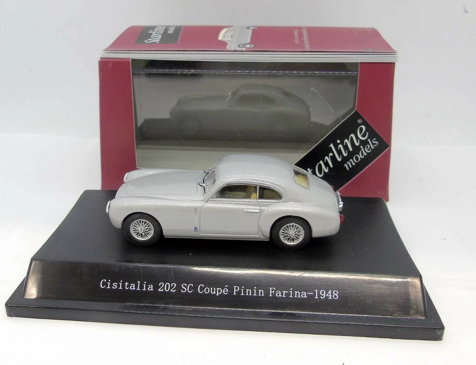 34193 STARLINE / CISITALIA 202 SC COUPE PININFARINA 1948 ARGENT 1/43 - Photo 3/3