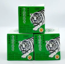 Cao Bach Ho White Tiger Balm Ointment Massage Cream  20g [3 Pack] NIB *AUTH