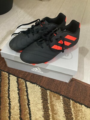 Adidas Goletto VII FG J Black/Solar Red UK shoe size 4 | eBay