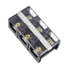 uxcell Dual Rows 3 Positions 600V 100A Wire Barrier Block Terminal Strip