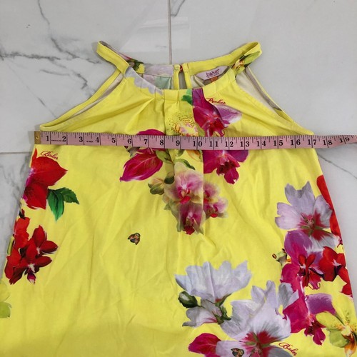 Ted Baker Teen Girls Juniors Yellow Floral Dress Midi Maxi Size 11 - 12 - Picture 6 of 10