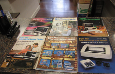 Lot of (6) Vintage TRS-80 Microcomputer News Magazines - DM45