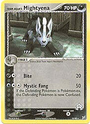 EX Aqua vs Magma 15/95 Mightyena Pokemon Card
