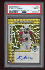 Rondale Moore 2022 Mosiac Auto Mosaic Gold #AMRBA Serial #d /10 PSA 10 Cardinals