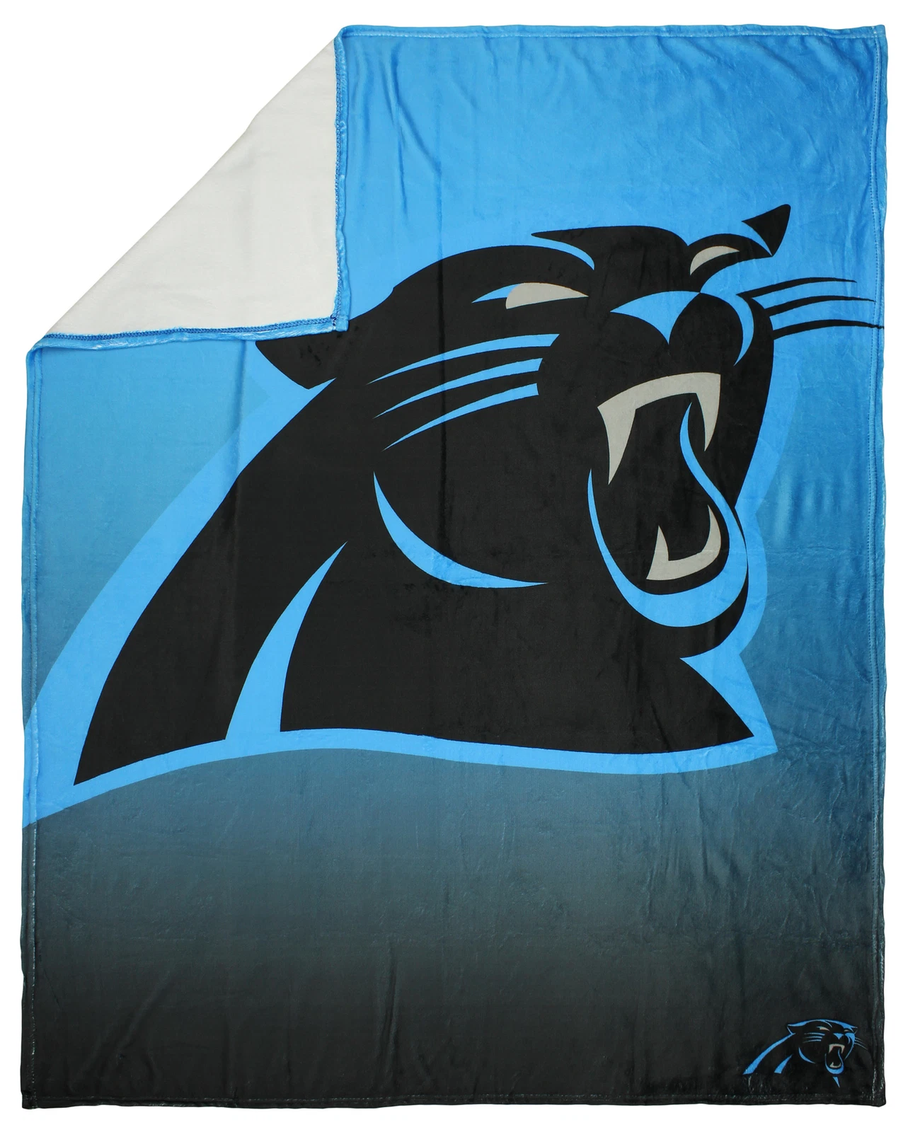 football Carolina Panthers Gradient Micro Raschel Throw Blanket