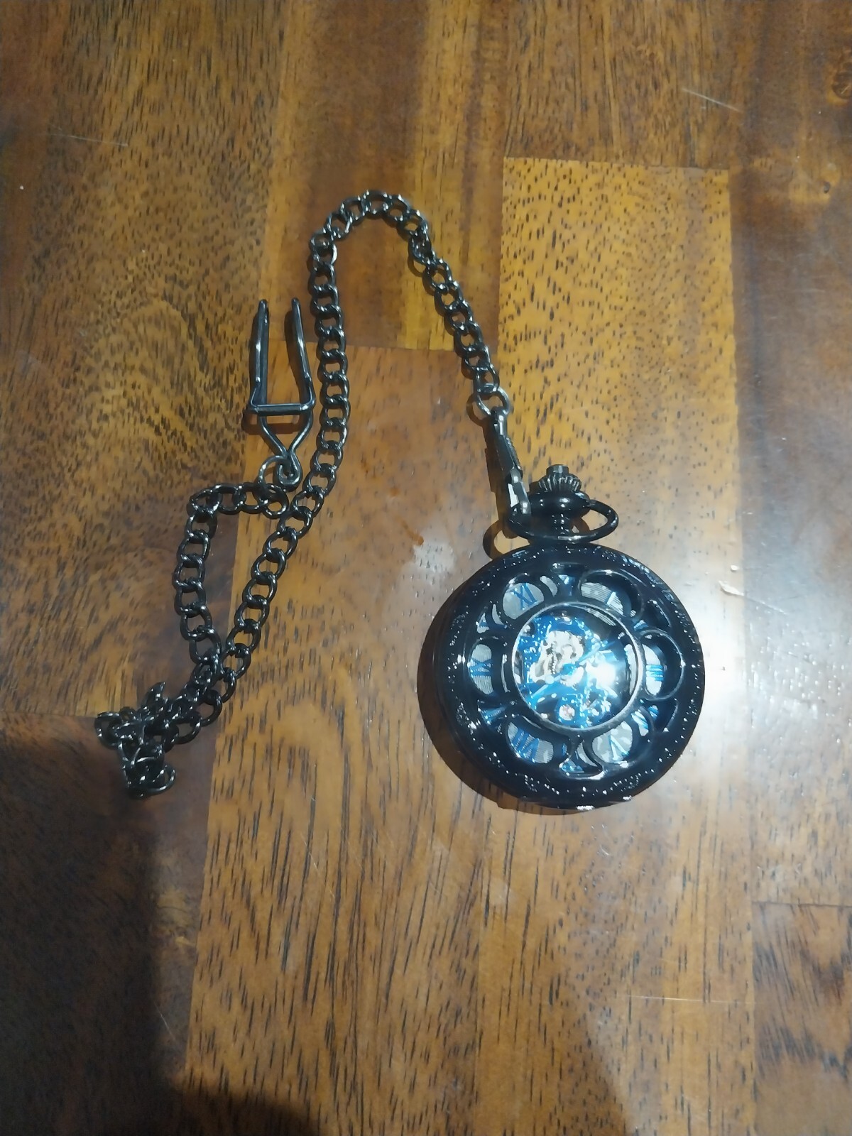Steampunk-Inspired Vintage Pocket Watch with Intricate Design-image