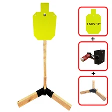 AR500 Steel Target Stand System-10"x16"x3/8" Silhouette with 2x4 Stand Mount Kit