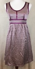 Proenza Schouler For Target Size 1 Plum Purple Silk Sheath Dress Lined