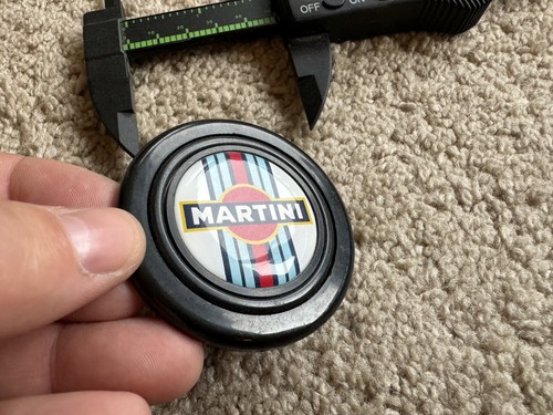 MOMO Steering Wheel Horn Button Emblem Martini racing Rare 52mm 2 Inch - Foto 5 di 6