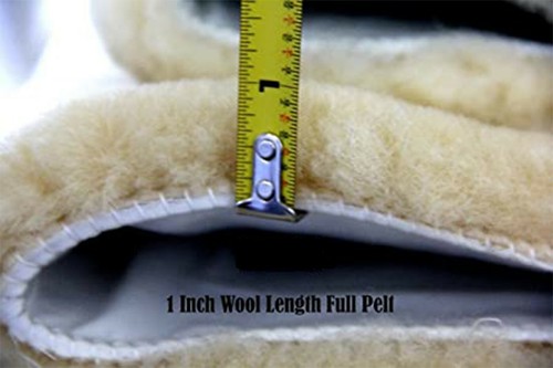 LUXURIOUS Australian Sheepskin Black Insert Seat Cover (A Pair) - Bild 4 von 5