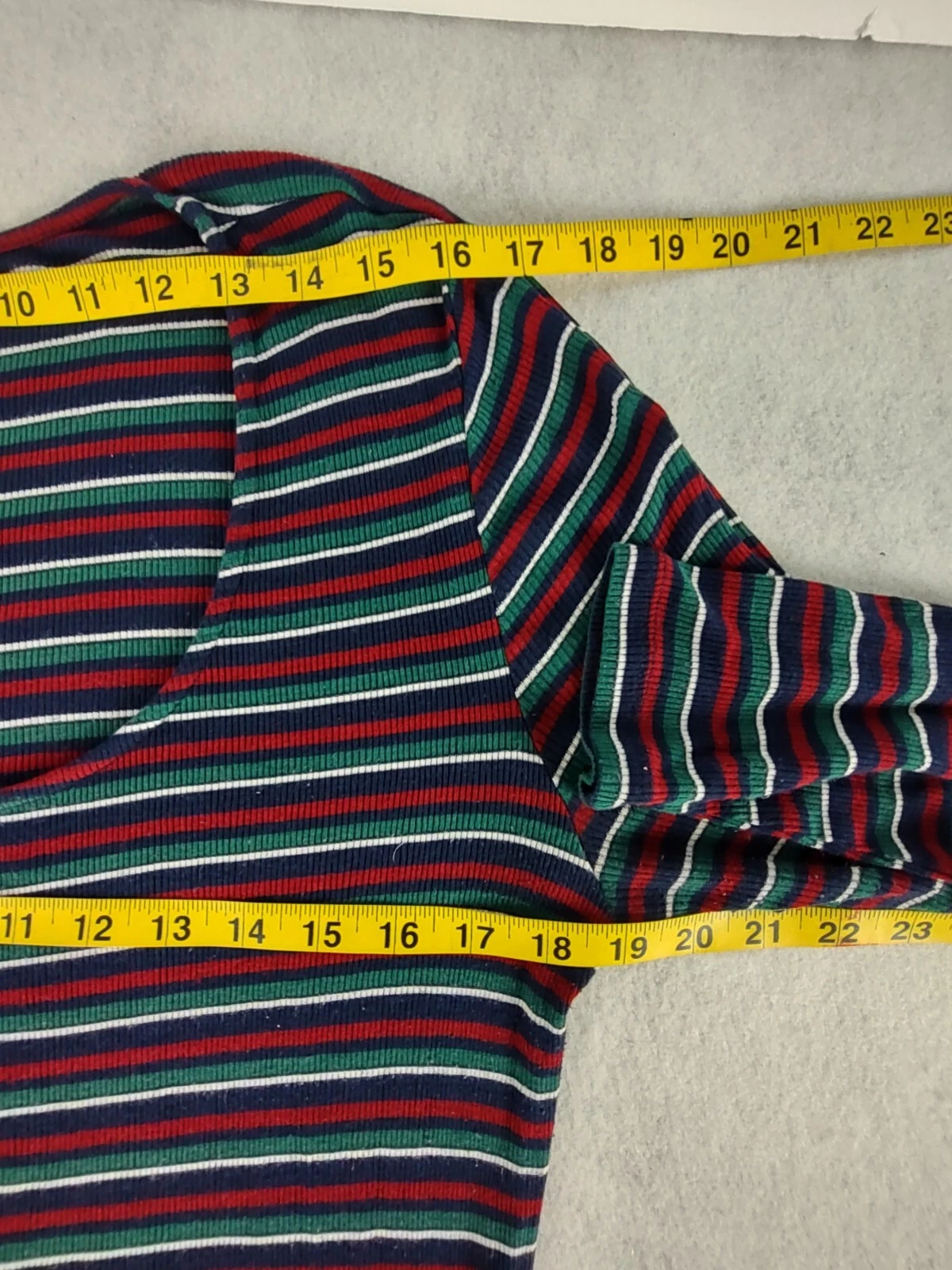 VETEMENTS Abito midi Forever 21 Plus a righe in maglia a costine scollo a scoop multicolore 1X