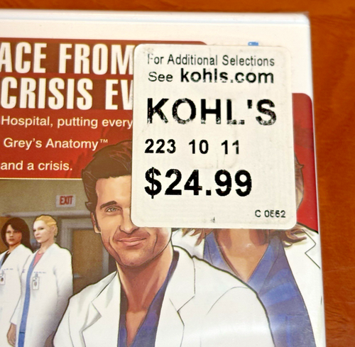 Grey's Anatomy: The Video Game (Nintendo Wii, 2009) - BRAND NEW & SEALED - Picture 4 of 6