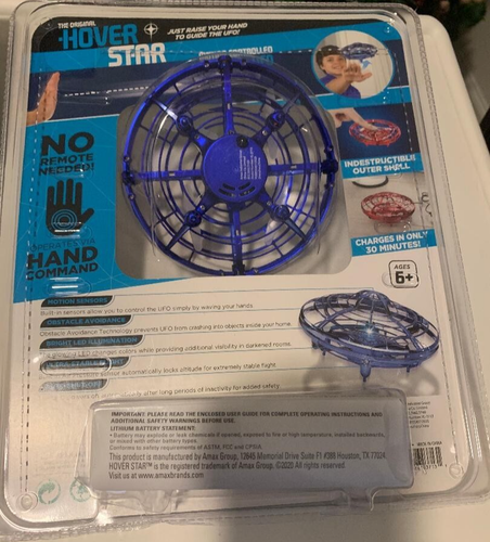 The Original Hover Star Motion Controlled UFO Toy Blue NIB - Picture 2 of 2