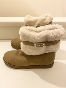 Donna NUOVI Guess in Pelle Scamosciata E Stivali Con Finta Pelliccia corta  Tg UK 7 accogliente e caldo | eBay