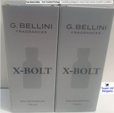 G. Bellini X-Bolt Eau de Parfum Men 75ml x2 Vegan Lidl Fragrance Gift Set
