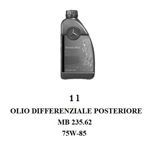 Olio Differenziale Asse Posteriore Originale Mercedes-Benz AMG MB 235.62 75W-85