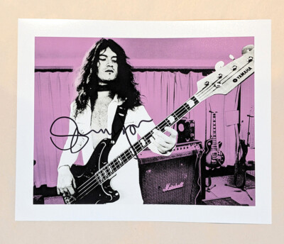DEEP PURPLE Glenn Hughes SIGNED 8x10 burn STORMBRINGER taste the