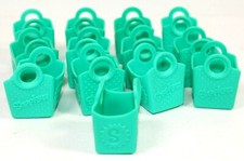 Shopkins green / teal shopping bags Lot of 13