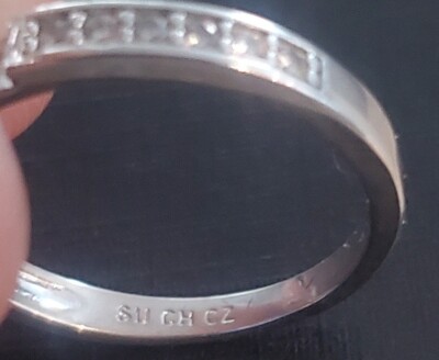 su jewelry イヤーカフ silver 925 sterling silver square ZC ring full ZC micro inlaid