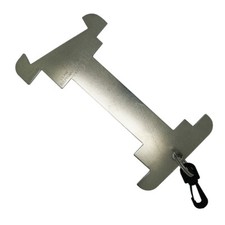 Scuba Diving 9" Aluminum Abalone, Lobster, Clam Gauge with Clip