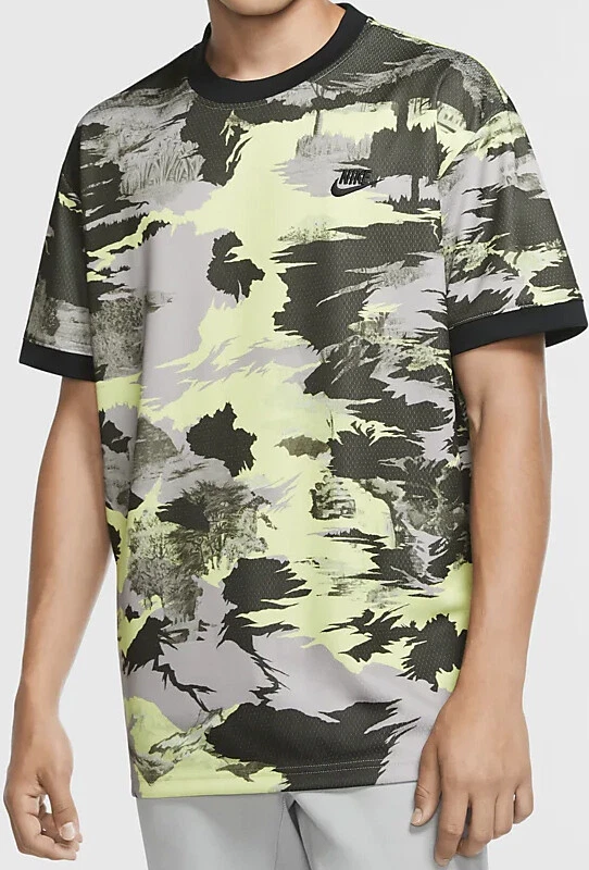 NWT Nike Men Sportswear Hype Hike Tee T-Shirt Loose Fit Mesh CU4218