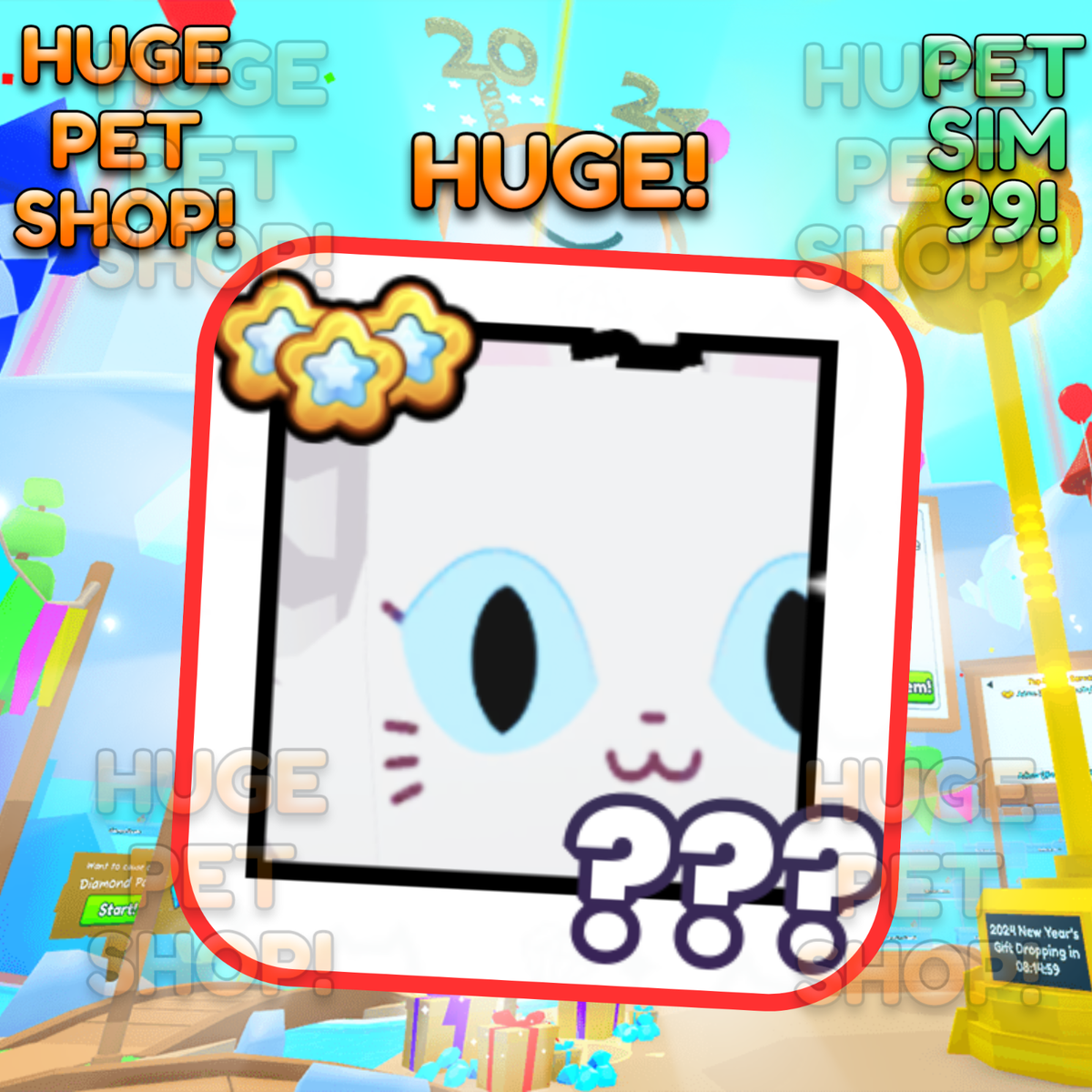 Huge Fluffy Cat Pet Simulator 99 Pet Sim 99 CHEAP FAST