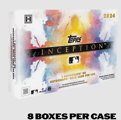 2024 Topps Inception Baseball Hobby Box Sealed Case Pre-Order (8 BOXES) PREORDER