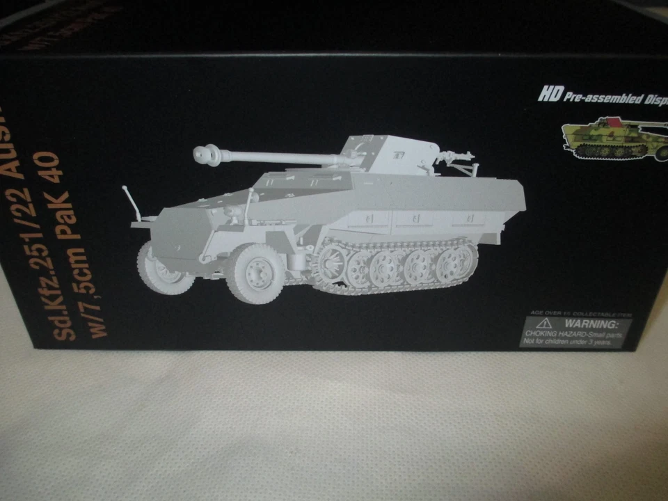 DRAGON Armor 1:72 SD,KFZ.251/22 AUSF.D W/7.5CM PACK 40 UNIDENTIFIED UNIT 1945 - Image 2 of 2