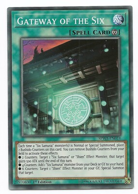 Tor der Sechs SPWA-DE014 Super Rare Yu-Gi-Oh Karte 1. Auflage Neu