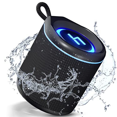 HEYSONG Portable Bluetooth Speakers with HD Sound, Small Waterproof ...