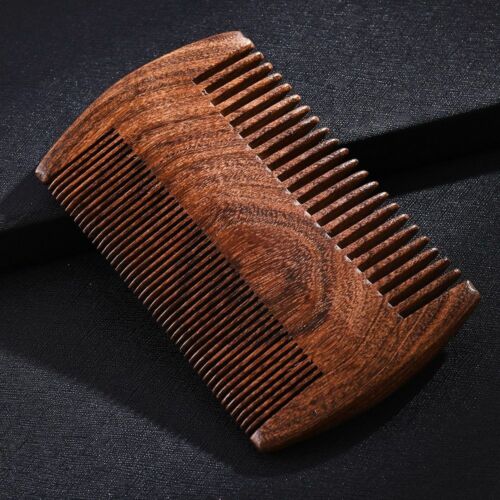 Beard Hair Combs 2 Size Handmade Natural Wood Comb New Green Sandalwood Pocket - Picture 4 of 12