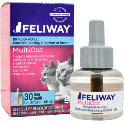 Feliway Multi Cat Diffuser Refill - 30 Day Supply - 48mL
