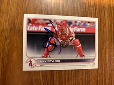 2022 Topps Anaheim Angels Max Stassi Autographed Card #609