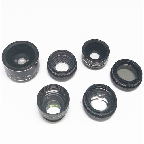 7 in 1 Cell Phone Camera Lens 198° Fish-eye Lens (Black) cell phone camera lens - 第 10/12 張圖片