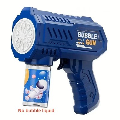 Automatic Electric Bubble Gun for Kids 10 Hole Handheld Light Bubble Machine