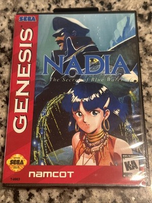 Nadia The Secret of Blue Water - RPG Game & Case For Sega Mega Drive Genesis