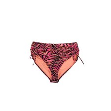 Salt Cove Bikini Bottom Womens Plus Size Swim Bottoms Pink Animal Print 1X New