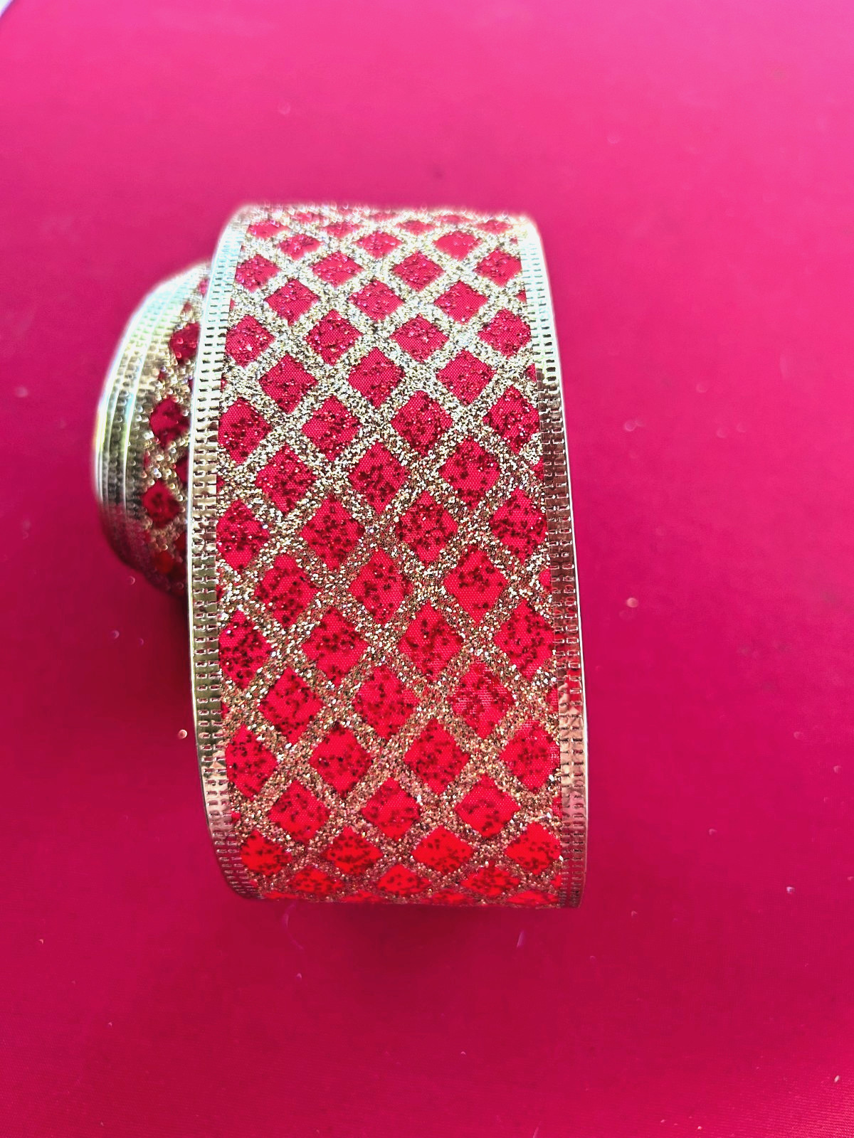 Red and gold diamond