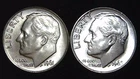 1961 1962-P  10C Roosevelt Dime (2  Coins) BU 90% Silver 26ctt0106-6