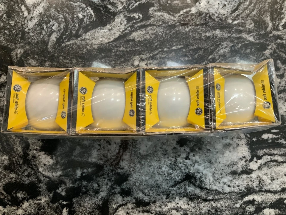 GE 40 Watt Soft White G25 90879 Vanity Globe Light Bulbs Medium Base 4 PACK - Image 2 of 4