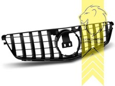 Sportgrill Kühlergrill für Mercedes Benz W204 S204 C-Klasse schwarz glänzend