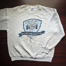 Vintage Physicians Mutual Crew Neck Sweatshirt Size 2XL USA Made