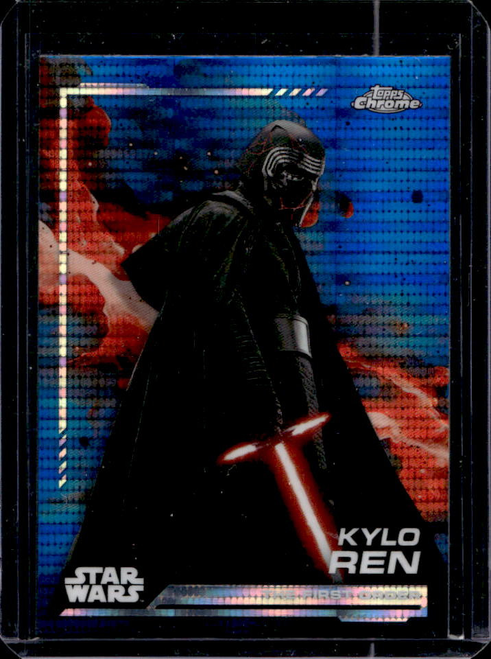 2024 Topps Chrome Star Wars Kylo Ren Blue Blaster Pulsar Refractor #115
