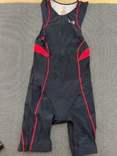 TYR Womens Tri Suit Medium Sleveless Running Marathon Thriathlon Black