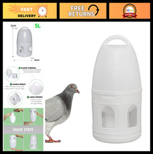 5L Bird Water Dispenser for Pigeons, Automatic Pet Water Feeder, Plastic Drinker